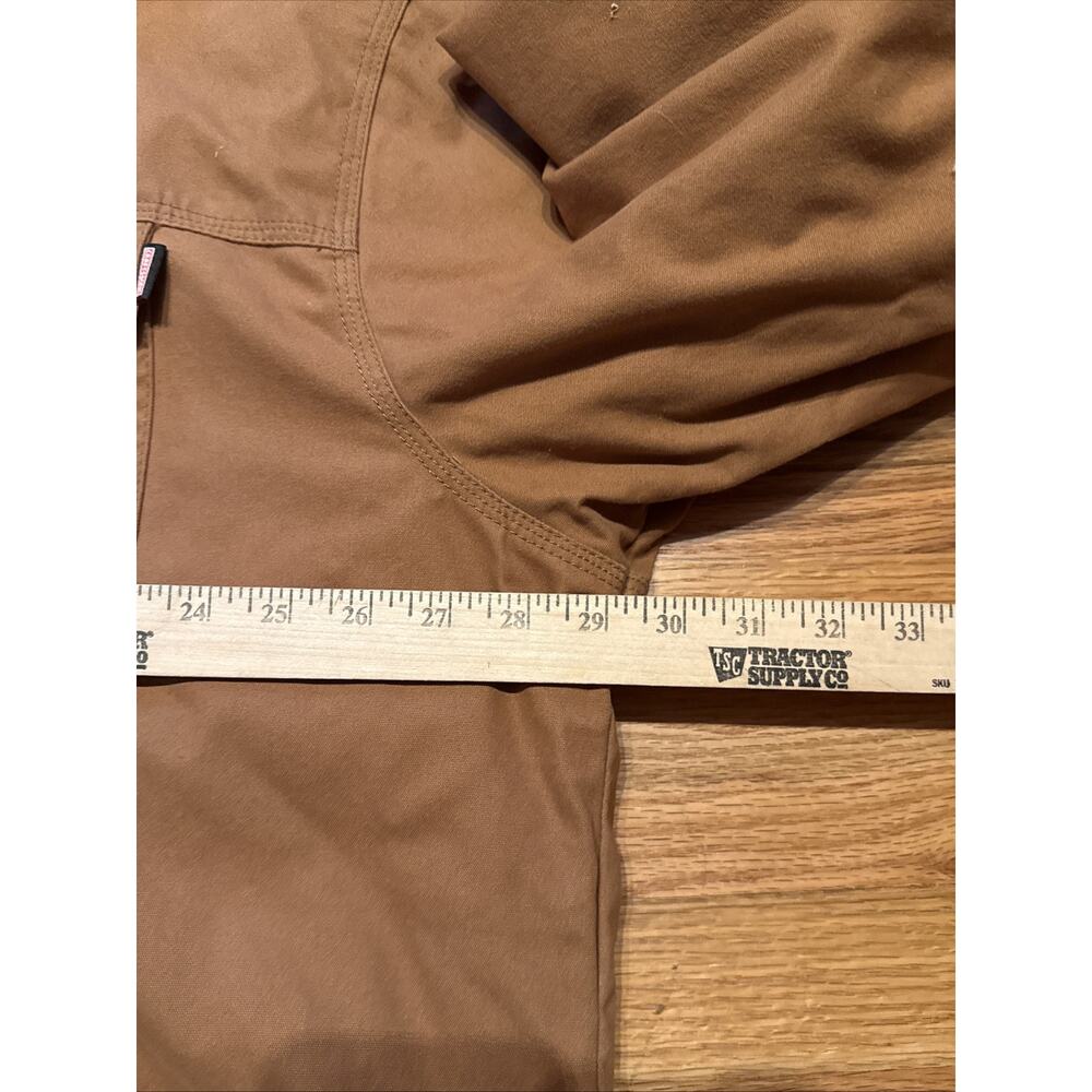 Craftsman Canvas Fleece Lined Chore Work Coat Zip Snap 5 Pockets Men's XXL 2XL - Picture 10 of 13